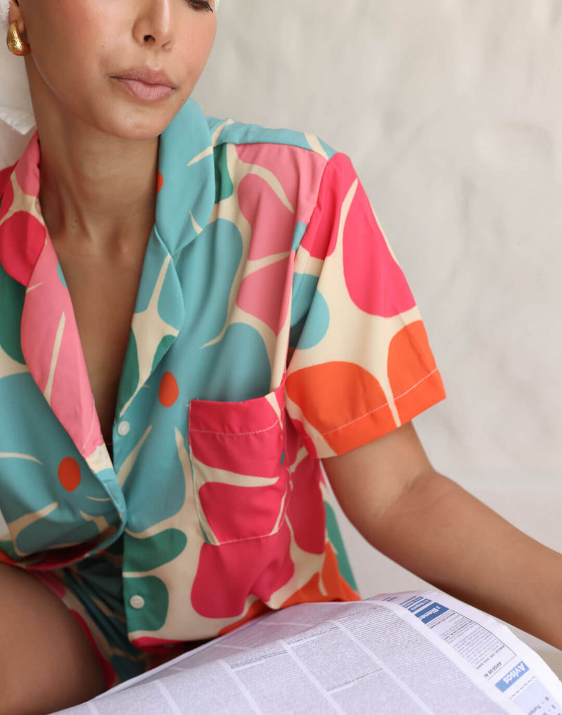 Alma Set Short Camisa Corta Colorido